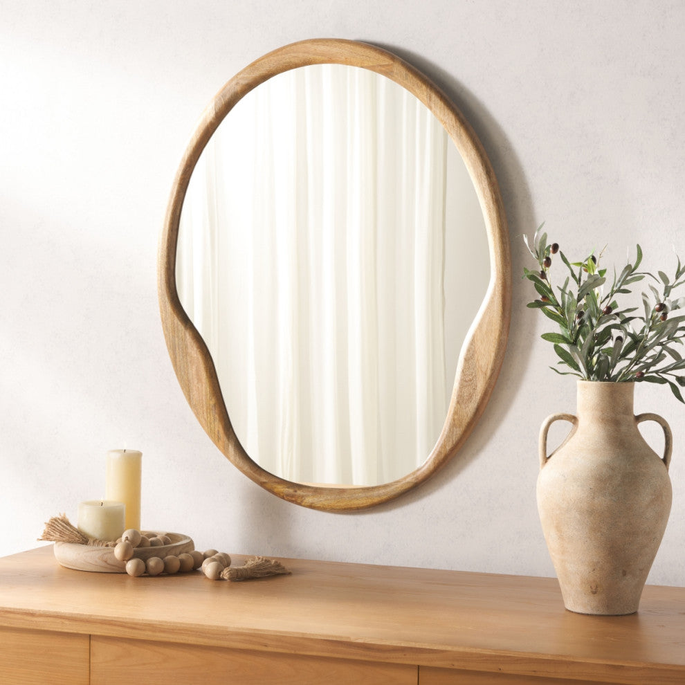 Safavieh Paz 32" Mirror, Natural