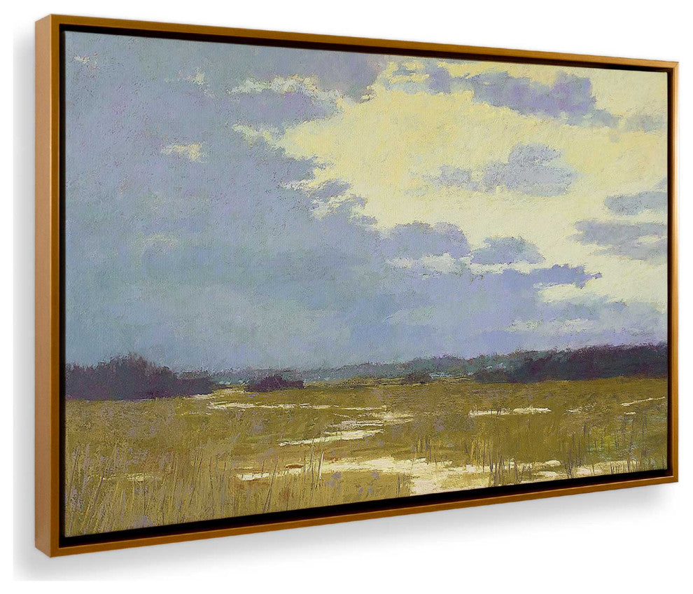 "Lemonade Skies" - A Serene Twilight Canvas Art Print