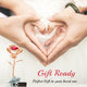 Matashi Rose Gold Plated Rose Flower Tabletop Ornament w Red Crystals Home Decor