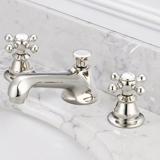 Lever Handles-American Widespread Lavatory Faucet, Polished Nickel Pvd Finish