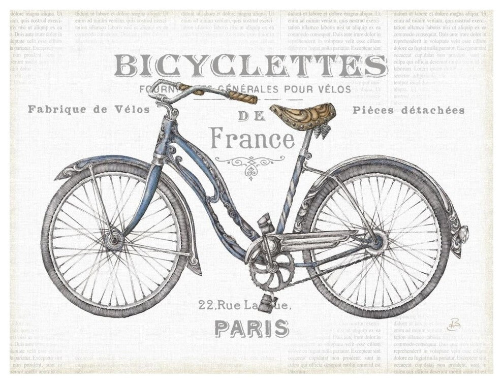 "Bicycles II v2" Digital Paper Print by Daphne Brissonnet, 50"x38"