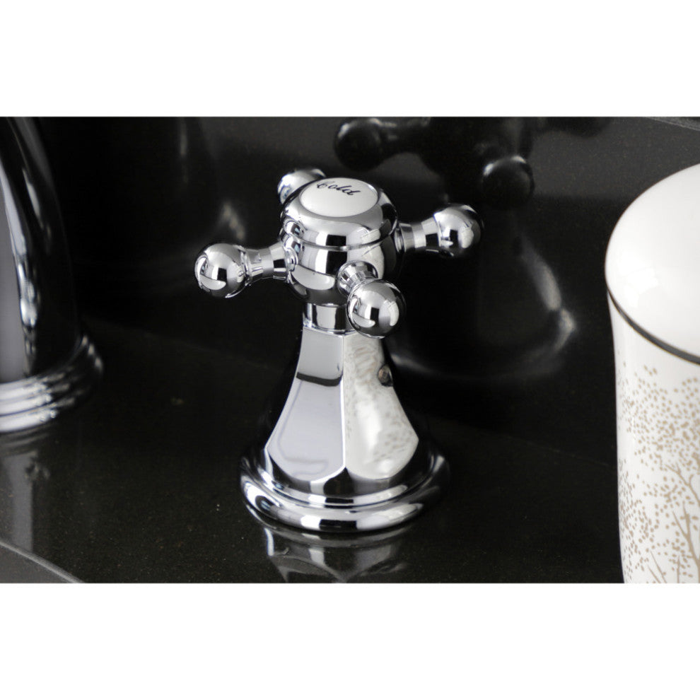 Kingston Brass KB4981BX Widespread Bathroom Faucet With Pop-Up Drain, Chrome