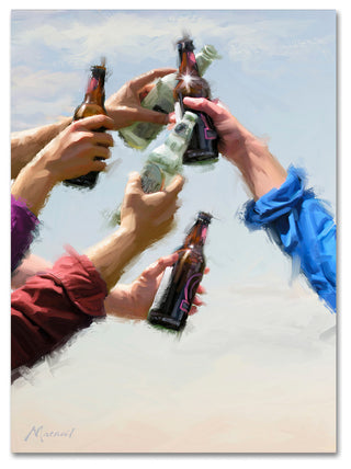 The Macneil Studio 'Lads Celebration' Canvas Art, 24"x18"