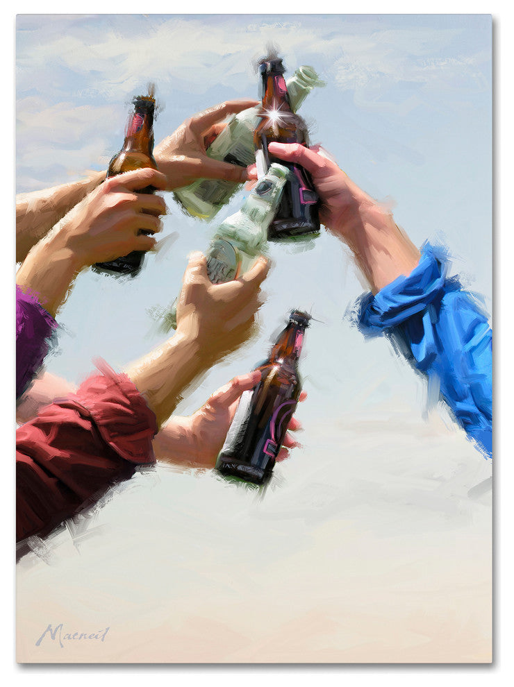 The Macneil Studio 'Lads Celebration' Canvas Art, 24"x18"