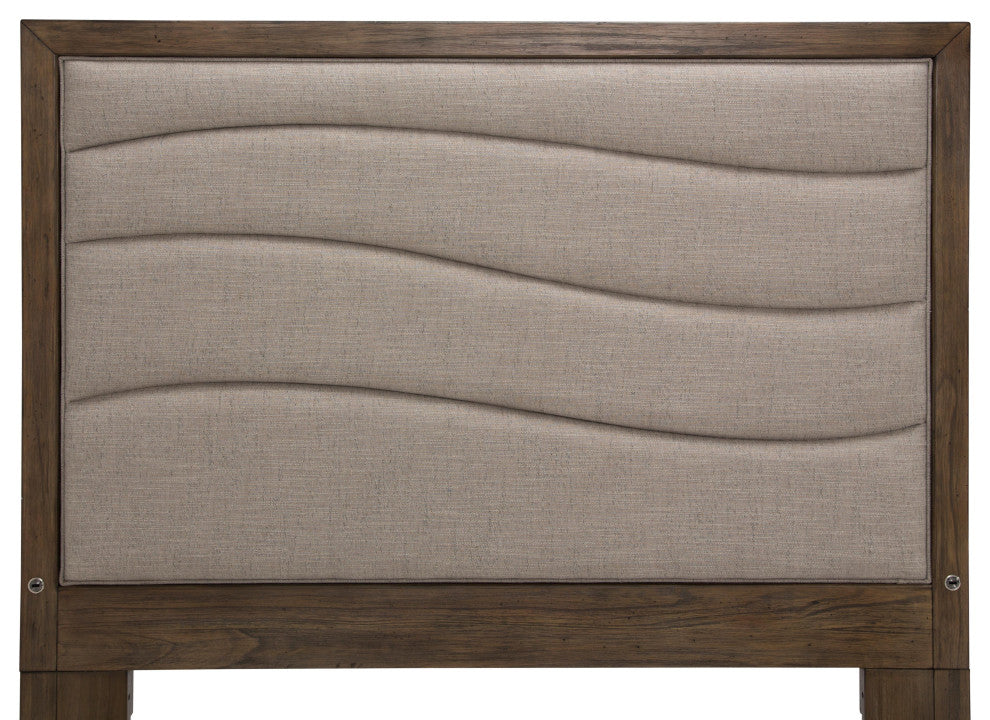 Del Mar Sound Panel Bed With Fabric Insert, Boardwalk, Eastern King