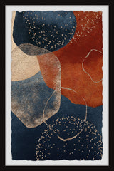 "Muted Conflict" Framed Painting Print, 24x36