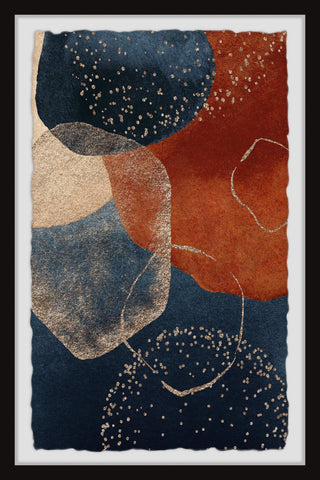 "Muted Conflict" Framed Painting Print, 24x36