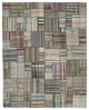 Rug N Carpet - Handmade Oriental 10' 10'' x 13' 7'' Rustic Patchwork Kilim Rug