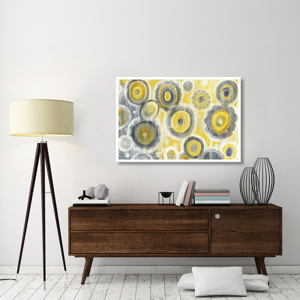 "Abstract Circles Crop" Digital Paper Print by Danhui Nai, 50"x34"