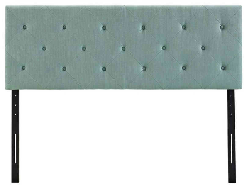 Terisa King Upholstered Fabric Headboard, Laguna