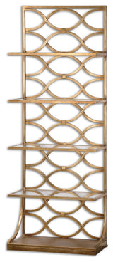 Uttermost 24447 Lashaya Shelf Designed by Grace Feyock - Lustrous Gold Leaf