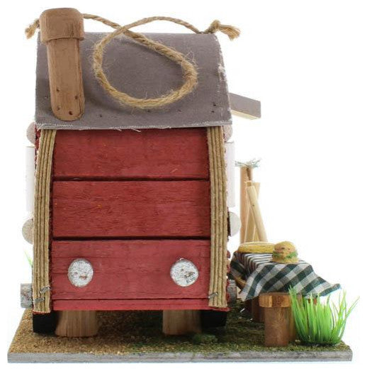 Red Trailer Birdhouse