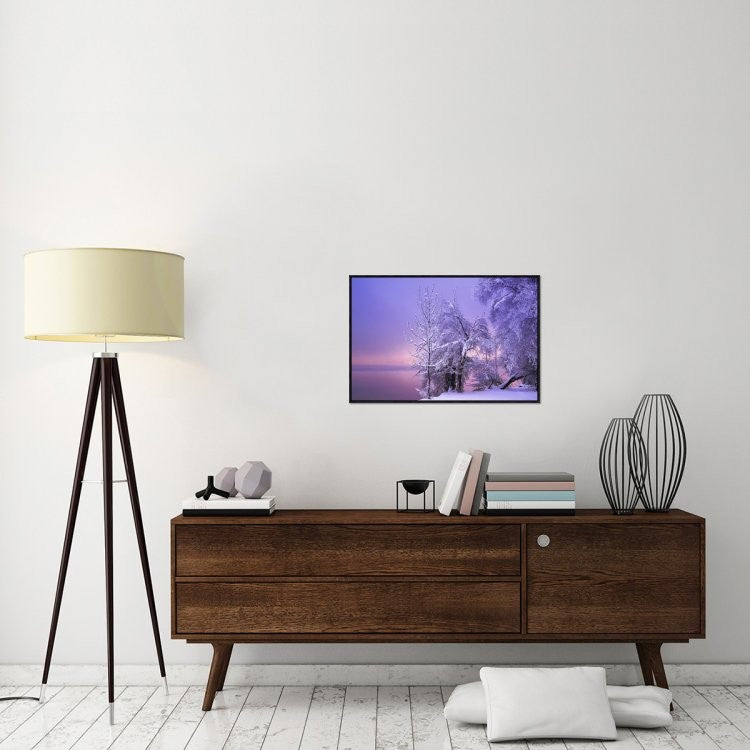 "Stillness" Framed Canvas Giclee by Norbert Maier, 31x21"