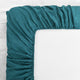 Serenta Greek Key Embroidered Microfiber 4 Piece Bed Sheet Set, Dark Teal, King