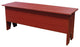 Wooden Storage Bench, Old Red