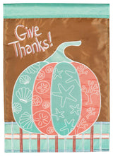 Coastal Thanksgiving Flag, Polyester, Large