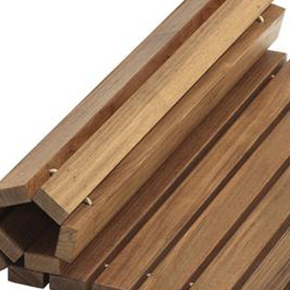 Designer Roll Up Genuine Teak 2'x3' Mat