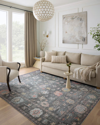 Loloi II Elysium Charcoal / Multi 7'-6" x 9'-6" Area Rug