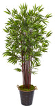 74" Bamboo Artificial Tree in Metal Planter