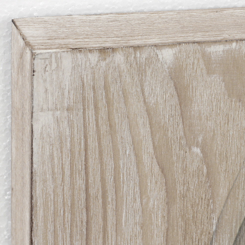 Blue Tulip Diptych Wall Art X-Ray Photography Printed on Hand Finished Ash Wood