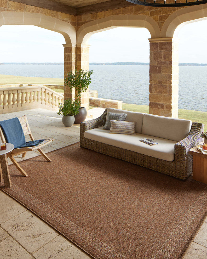 Loloi II Merrick Cinnamon / Multi 11'' x 15'' Area Rug