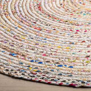 Safavieh Cape Cod Collection CAP202 Rug, Beige/Multi, 4' Round