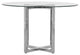 Modus Amalfi 5pc 48"Round Counter Glass Tbl & 4 Metal Back Stool Set-cobalt