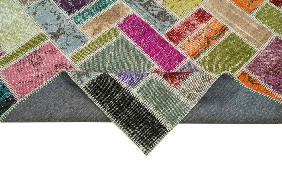 Rug N Carpet - Hand-Knotted Oriental 5' 9" x 8' 4" Vintage Patchwork Area Rug