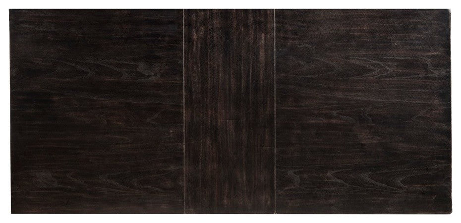 Rubberwood Dining Table With Sturdy Base Black