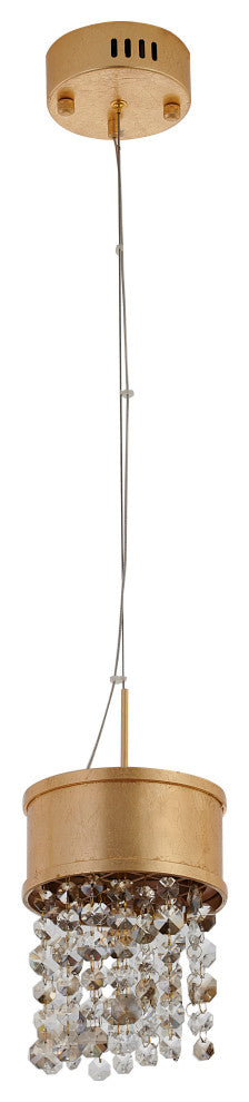 Bethel International ZL13S 1-Light LED Pendant, Gold