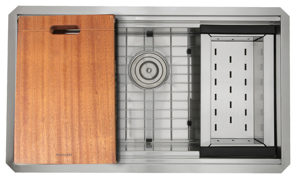 Nantucket Sinks ZR-PS-3018-16 30" Pro Series Workstation Sink