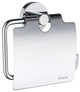 Home Toilet Roll Holder With Cover Chrome