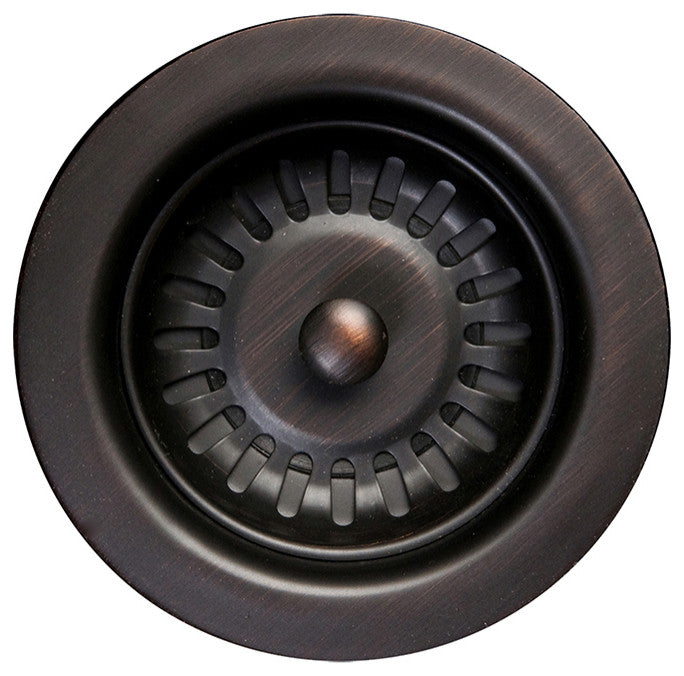 14" Round Hammered Copper Prep Sink, 3.5" Drain Opening, Drain & Accessories