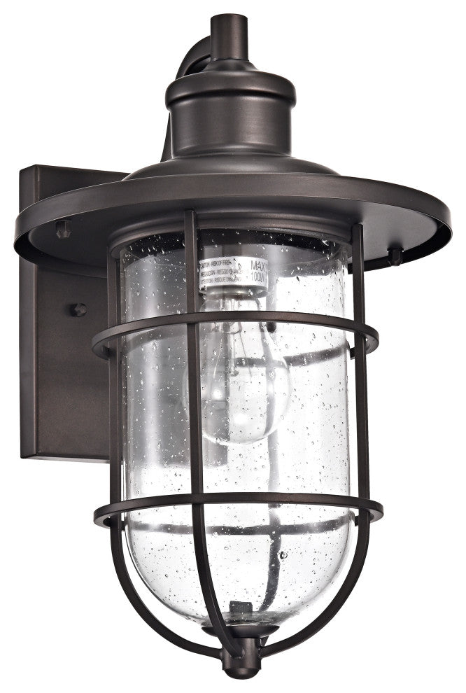 CHLOE Lighting Markus Transitional 1-Light Rubbed Bronze Outdoor Wall Sconce