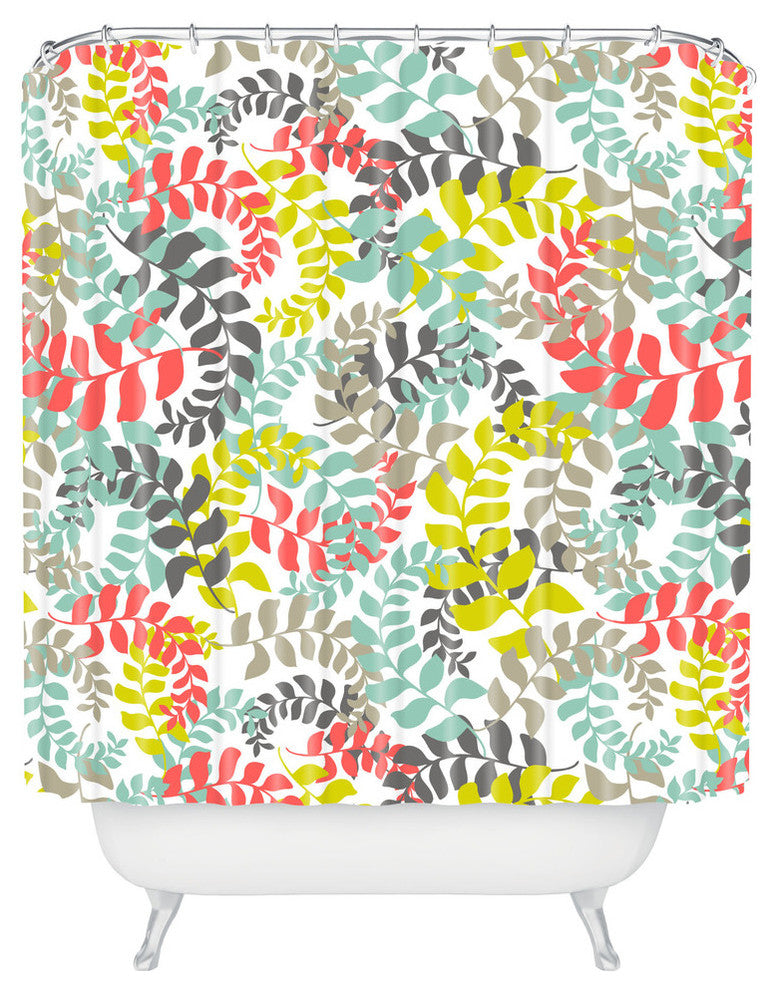 Heather Dutton Undertow Coral Shower Curtain