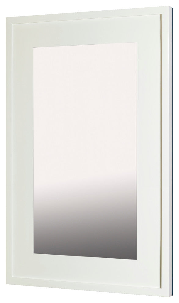 14x24 Fox Hollow Furnishings Mirrored Medicine Cabinet, White