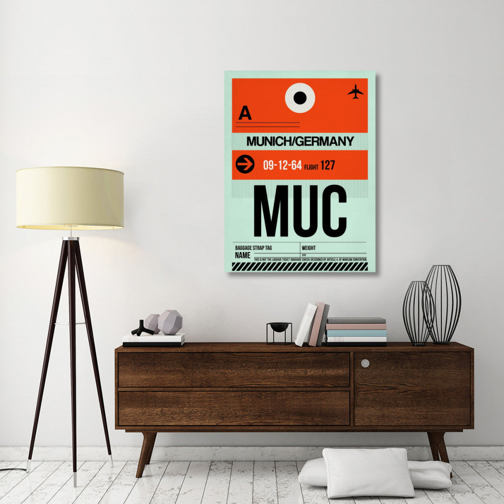 "MUC Munich Luggage Tag 2" Fine Art Print