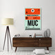 "MUC Munich Luggage Tag 2" Fine Art Print