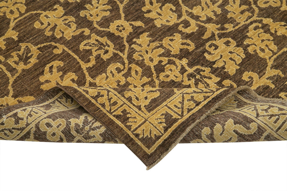 Rug N Carpet - Handmade Oriental 8' 0" x 9' 8" Pastel Oushak Area Rug