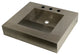 Fauceture 25" x 22" Stainless Steel Bathroom Sink, 3H, 18 Gauge, Brushed