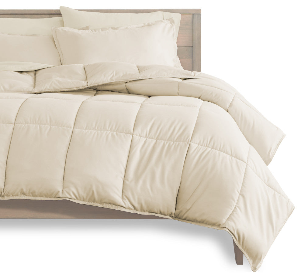 Bare Home 5-Piece Twin Bed-in-a-Bag, Sand, Sand