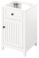 Savino Modern 24" White Single Sink Vanity, Boulder Cultured Marble Vanity Top