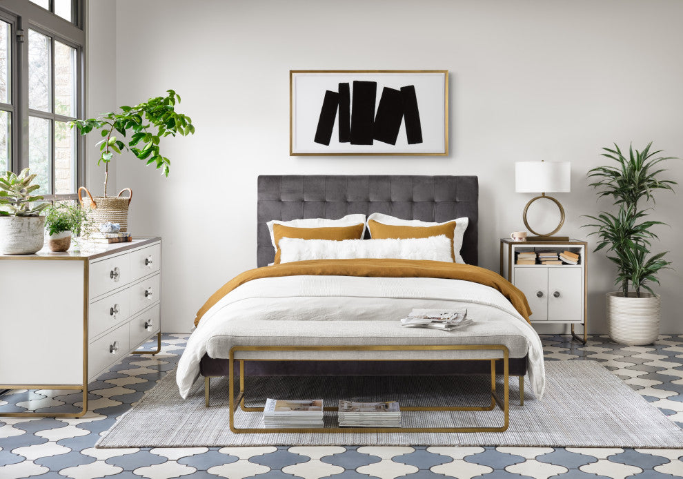 Sled Bench-Thames Cream