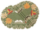 Delicate Leaves Embroidered Cutwork Fall Placemats, 13"x19", Set of 4