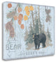"Bears World Gray" By Anita Phillips, Giclee Print on Gallery Wrap Canvas