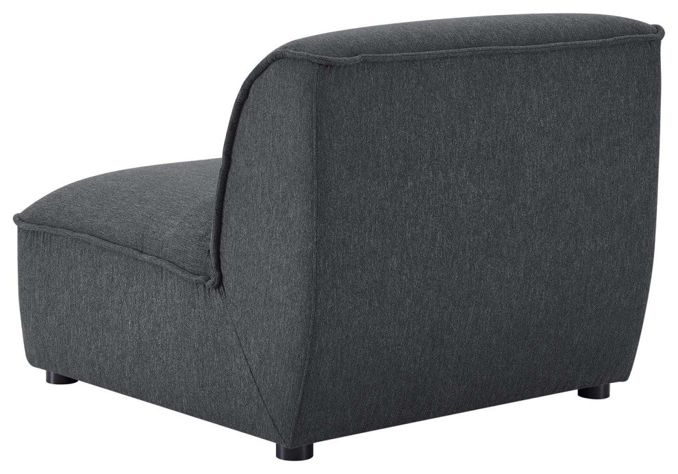 Sofa, Fabric, Dark Gray, Modern, Living Lounge Room Hotel Lobby Hospitality