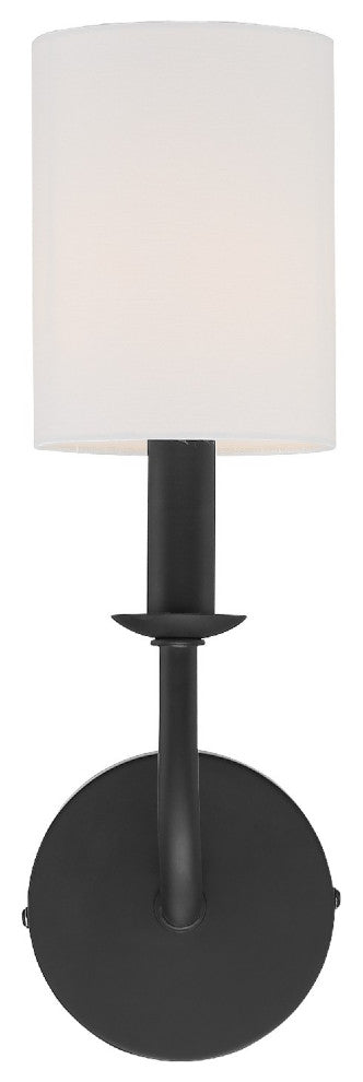 Bailey 1 Light Matte Black Wall Mount