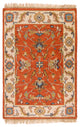 Surya Zeus ZEU-7824 8' Round Rug, Burnt Orange/Khaki/Dark Brown/Light Gray