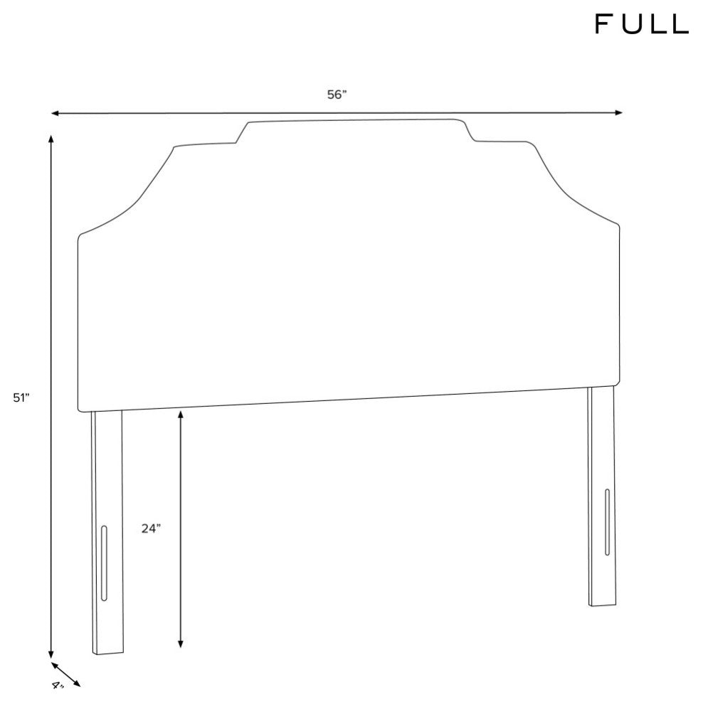 Full Headboard, Zuma Charcoal