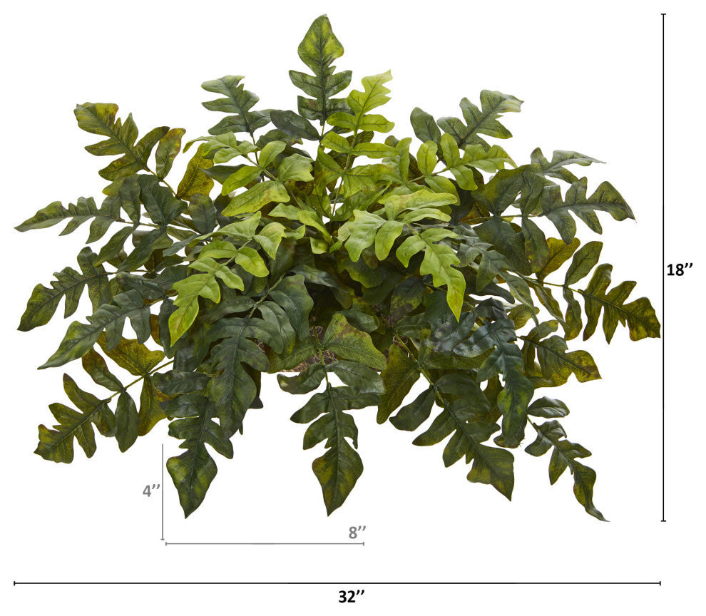 32" Holly Fern Artificial Ledge Plant